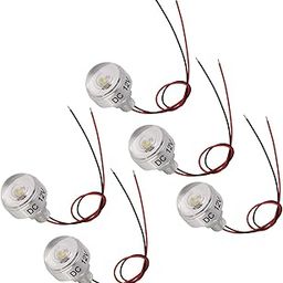 5PCS LED In Ground Well Light, DC 12V 1W Mini Landscape Well Lights, Integrated Spotlight, LED Deck Lamp For Jewel Cabinet, Ceiling, Staircase, Landscape-image-0