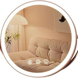 Enakshi® Makeup Mirror with Lights Tabletop Cosmetic Mirror for Home Apartments Women pink|Health & Beauty | Makeup | Makeup Tools & Accessories | Makeup Mirrors-image-27