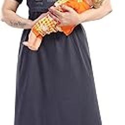 Womens Nursing and Maternity Night Dress Nighty - Dark Grey-picture-51