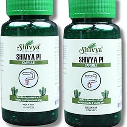 Shivya Pi-Capsules – Ayurvedic Medicine for Piles, Fissures & Hemorrhoids | Natural Pain & Swelling Relief | 100% Herbal Formula (30 x 2), 60 Capsules-image-36