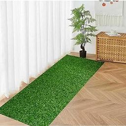 RevaTex Artificial Green Grass Mat for Balcony Floor, Home Decoration| Perfect for Indoor and Outdoor Use| Entrace Mats|Easy to Wash| Waterproof Mats| (Size 2 feet by 6 feet (Pack of 1)-image-93