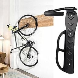 UDee Bicycle Wall Mount Stand Hanger Storage System Vertical Bicycle Hook for Indoor - Easily Hang- Heavy Duty Holds up to 65 lb with Screws Black-27
