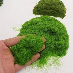 KRYTONE�Artificial Fairy Grass Powder for Craft Decor Micro Landscape Decoration & Building Model Material (Green) (200 GRAM)-image-7