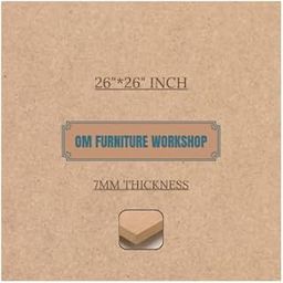 MDF Square Board, 26 x 26 Inches, 7mm Thickness, 1 Piece.-image-65
