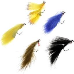 MERISHOPP® 2x5pcs Bead Head Zonker Trout Flies Sinking Fly Fishing Streamers Flies Pack 1|Sporting Goods | Fishing | Baits, Lures & Flies-image-91