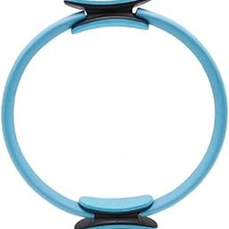 LAFILLETTE Pilates Ring 15" Fitness Circle - Lightweight & Dual Foam Padded Handles | Yoga Ring for Toning Arms, Thighs/Legs & Core, Thigh Workout, Thigh Toner, Inner Thigh Exercise Equipment (Blue)-20