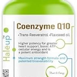Haleup Coenzyme Q-10, 120 capsules, Enriched with Resveratrol & Omega-3 EPA/DHA || Healthy Heart|| Brain|| Immunity | (120 Capsules (2 Packs X 60s capsule))-image-76