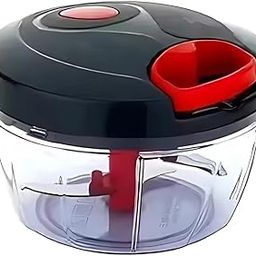 ACIURR Kitchen Vegetable Handy Chopper (450 ml) Multipurpose Chopping Vegetables and Fruits, Chopper Machine for Kitchen with 3 Stainless Steel Blade. Multi Colour and Style, Anyone 1pc-image-52
