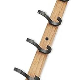 DOCOSS-Wooden Finish Cloth Hangers for Wall Door/Hooks for Clothes Hanging Bathroom Cloth Hanger Wall Mounted for Hanging Clothes,Shirt,Towel (Pack of 1)-image-34