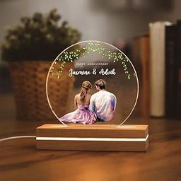 THE GRANDEUR Customised LED Photo Lamp, Anniversary Gift for Couples, Wedding, Valentine's Day, Birthday, Gift for her, him, Personalised Gift, Design-7-image-70
