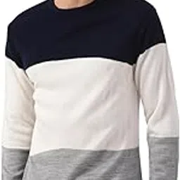 peter england Men Acrylic Patterned Round Neck Sweater-picture-32