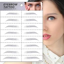 S.A.V.I 8 Pairs 6D Natural Look Eyebrow Styling Long Lasting Up to 7 Days Waterproof Temporary Tattoo Stickers - 1 Sheet (144)-45