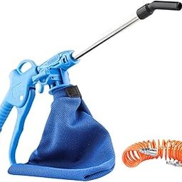 UJEAVETTE Pneumatic Vacuum and Air Blow Tool Handheld 2 in 1 Industrial Vacuum Cleaner with Coiled Hose-image-13