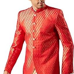 Men's Silk Blend Jodhpuri | Brocade Banarasi Silk Jodhpuri With Button Accents-image-67