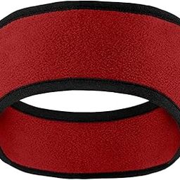 Men's TwoColor Fleece Headband, Red, One Size-image-12