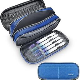 HOMTEK Large Capacity Pencil Case Pouch for Girls & Boys, Extra Big Pencil Bag with 3 Compartments, Cute Stationery Organizer with Zipper, Cute Stationery Gift for Kids School College-image-21