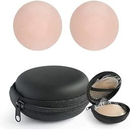 Mountage Present Nipple Cover Reusable for Women Thin Silicone Nipple Pasties Cover Under Bra Skin Friendly Adhesive Nipple Pads for Women, Girls Breast Nipple Cap-image-42