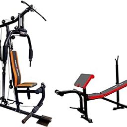 Zorex Fitness HGZ-1001 Home Gym Machine All in one equipments for Multiple Exercise with Multi Bench | ZF-104 Weightlifting Bench with Adjustable Preacher Curl Incline, Decline, Flat Bench. (Black)-14