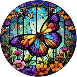 TREXEE DIY 5D Diamond Painting Kit Butterfly Rhinestone Butterfly Flowers Abstract Landscape Diamond Art Art Craft Home Wall Decor (30x30 cm) Unframe-image-19