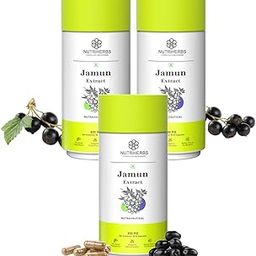 NUTRiHERBS Jamun Seed Extract Capsules 800mg | Herbal Supplement for Diabetes Management | Ayurvedic Sugar Control & Digestive Health Support | Natural Blood Sugar Balancing & Metabolic Wellness-image-16