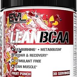 Evlution Nutrition Lean BCAA, BCAA’s, CLA and L-Carnitine - 30 Servings (Fruit Punch)-image-71