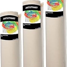 ARTISTMART Painting Drawing and Sketch Accessories Primed Painting Canvas Roll (7 Oz) (20" x 5 MTR)-picture-16