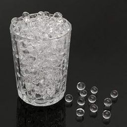 Something4u 100g Crystal Mud Soil Water Beads Jelly Ball Flower Plant Decor with White Balls , Queen Size. ,Others, Others,Ribbon-image-14