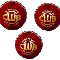 Red Leather Ball 2 Piece/Part Pack of 3 Made in Meerut-image-61