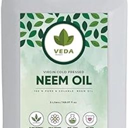 VEDA Organic Neem Oil for Plants - 5 Litre | Water Soluble & Natural Repellant Spray | For Organic Gardening & Farming-picture-22
