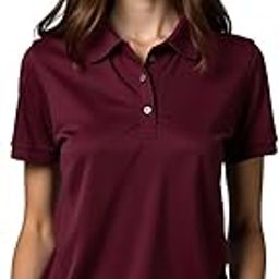 Regular Fit Polo T-Shirt for Women (Cotton) Maroon-image-37