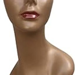 UJEAVETTE® Bald Mannequin Head Female Makeup Bald Manikin Head for Home Hair Eyeglasses Style A-image-68