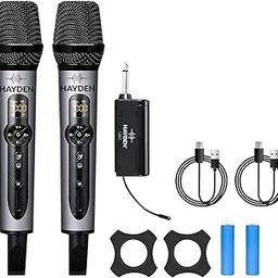 EC02 UHF Wireless Handheld Microphone System with Echo Control and Rechargeable Receiver – Perfect for Karaoke, Stage, and Conferences (Dual Cordless)-image-80