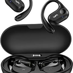 Open Ear Headphones,Bluetooth 5.3 Air Conduction Headphones ,Comfortable for Long Wear ,Powerful Bass,AI Clear Calls,30H Playback,IPX6 Light Weight Open Ear Earbuds with Ear-Hook for Workout,Running-image-80