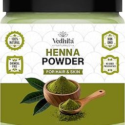 Vedhita Naturals Henna Powder for Hair & Skin | 100% Pure & Natural Herbal Hair Conditioner & Natural Color Enhancer | Chemical-Free, Non-GMO, No Preservatives – 250g (200g + 50g Extra)-image-25