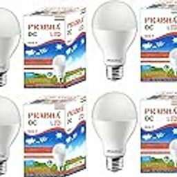 Prabha Solar 9Watt 12V DC Led Bulb Cool Day Light (White) Base -E27 Works with Any 12V Battery and Solar. Pack of 8-image-9