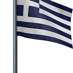 The Flag Corporation Greece Car Dashboard Flag 2in x 3in with a Plastic Gunmetal Black Base-image-35
