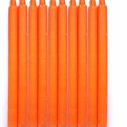 Palazhi Decor Unscented Pure Wax Stick Candle Pack of 20 (Orenge)-image-35