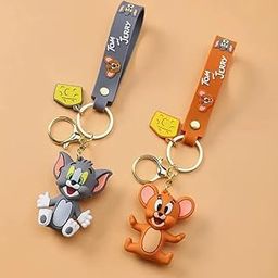 Tom and Jerry Keychain | Couple Keychain | Key chain for Girls | key chain for Boys | Tom and Jerry Figures-picture-3
