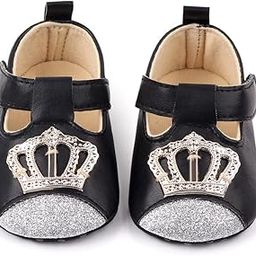 PU Leather Sparkling Crown Baby Girl Birthday Party Moccasin Bootie Shoes Sandal Footwear for Newborn Infant Toddler Girls-image-76