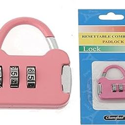 AUF Resettable Combination Padlock (Pink)-54