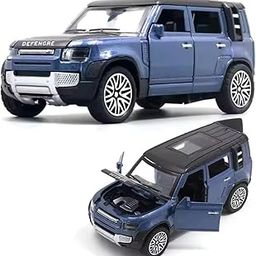 MOVE TOYS Blue Defender Diecast Metal Toy Mini Vehicles for Kidsdie-Cast Metallic Blue SUV Model Car, 4-Door, 1:36 Scale-image-14