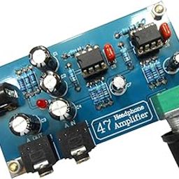 UniQMart Portable Headphone Amplifier AMP Board Module Kits for Classic 47 DIY Case-4