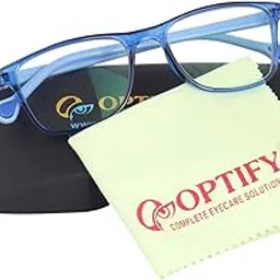 optify Optify® Blue Light Blocking Glasses for Kid UV Protection Computer Eyewear Zero Power Lens Age 5-12 Years(Blue)-picture-10