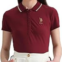 Women's Solid Regular Fit Polo Shirt-picture-3