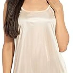 Beige Nylon Lingerie Nightgown, Spaghetti Strap Sleepwear, Silk Chemise Mini Slip, Short Nightwear for Women-image-21