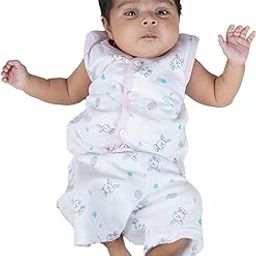 Baby Girls Classic Fit Cotton Blended T-Shirt and Short Set | Light White | 3-6 Months | KIDS13138-picture-39