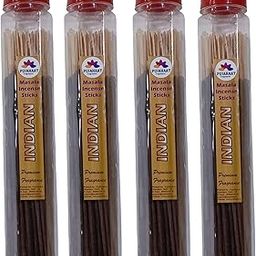 Pujahaat Premium Scented Incense Stick Masala Agarbatti | No Charcoal Incense Sticks, 100% Herbal Fragrance Agarbatti, 0% Sulphates Indian Fragrance - 400 GMS (4 x 100 GMS)-image-73