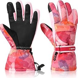 Ski Gloves, Yidomto Winter Waterproof Warm Touchscreen Snow Gloves Mens, Womens, Boys, Girls, Kids-image-27