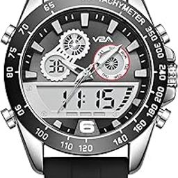 Men’s Multifunction Analog-Digital Sports Watch – Dual Display, Quartz Movement, Zinc Alloy Case, Stopwatch, Alarm, 30M Water Resistant, Silicone Strap, Tachymeter Bezel-image-46