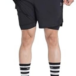 2 in 1 Compression Shorts for Men for Gym, Sports, Running & Cycling Activities with Pocket-3